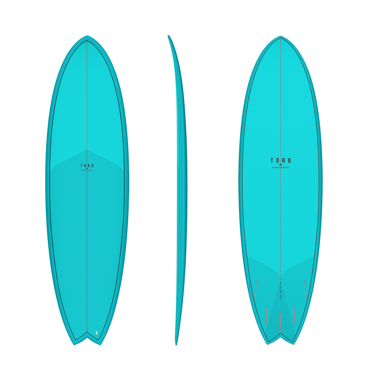 torq ミッドレングス　6’6 6'6 TORQ Fish Deep Turquoise. – Island Surf Company