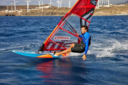 Windsurfer on Starboard board and sail.