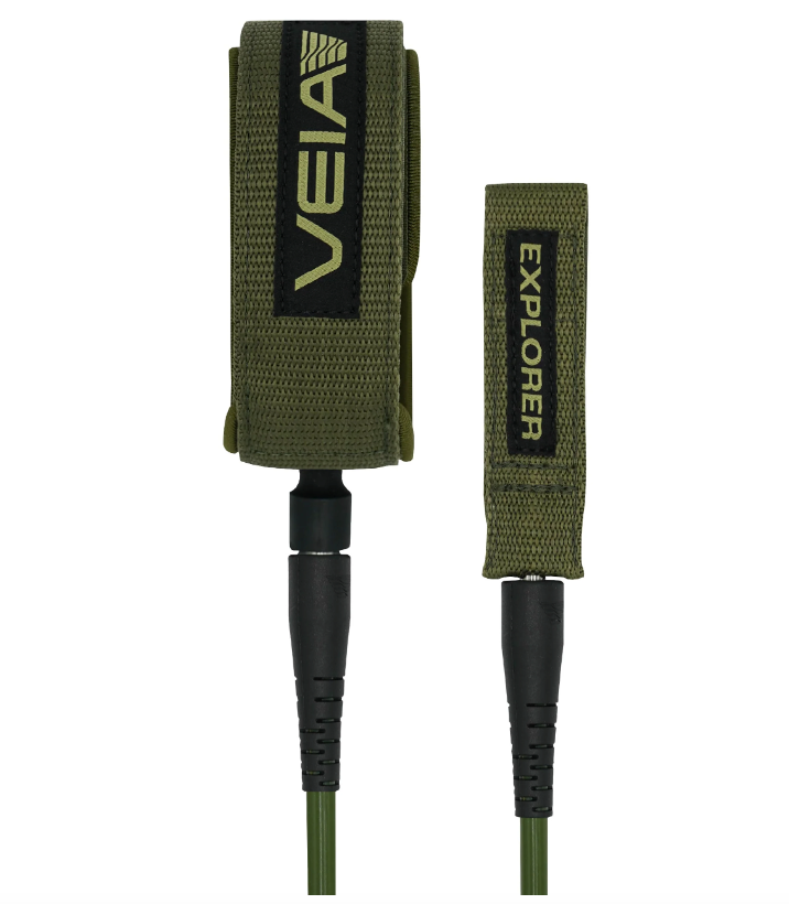 Leash De Surf Northcore 6 Pieds – Cordon 6 Mm, Swivels Inox, Manchette Rembourrée, Vert