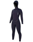 Buell womens 5/4/3 winter wetsuit. Buell womens hooded wetsuit. Buell wetsuit. 